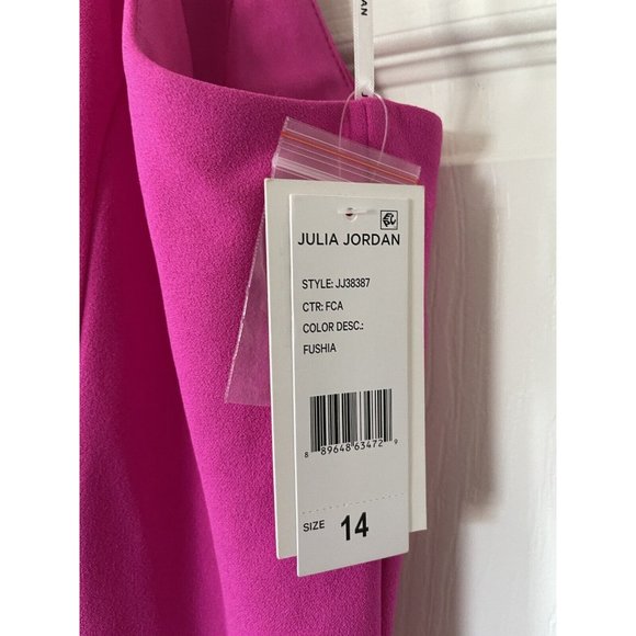 NWT Julia Jordan Twist Halter Neck Sleeveless Stretch Crepe Sheath Dress - 14 - Picture 6 of 9